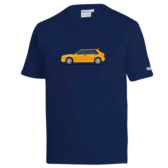 Sparco Lancia HF Delta Integrale T-shirt Navy Blue/Yellow