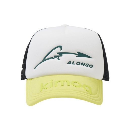 2024 Aston Martin UK Mens Alonso Kimoa Trucker Baseball Cap