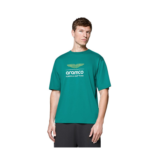 Camiseta Large Logo Aston Martin F1 2025 para hombre