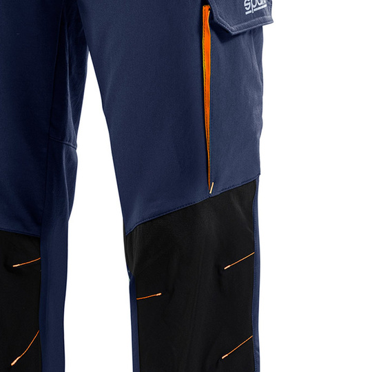 Sparco Tech Trousers Navy Blue/Orange