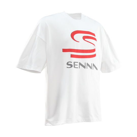 2025 Ayrton Senna F1 Collection Mens Double S Oversize T-Shirt
