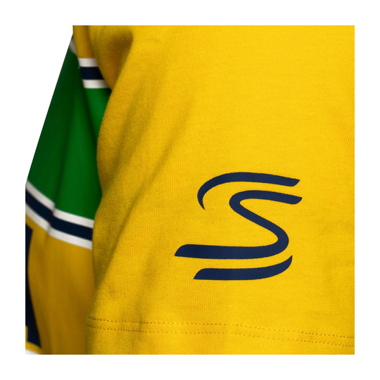 2025 Ayrton Senna F1 Collection Mens Hashtag T-Shirt yellow