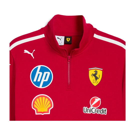 2025 Scuderia Ferrari F1 Men's Team Quarter-Zip Sweatshirt