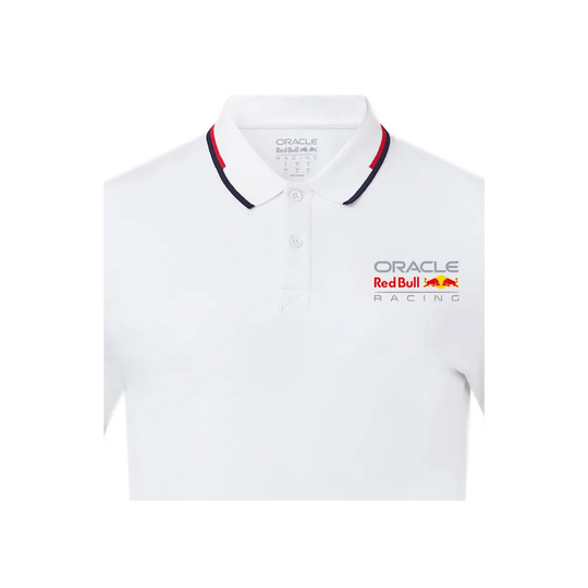  2025 Red Bull Racing F1 Mens Core Logo Polo Shirt white