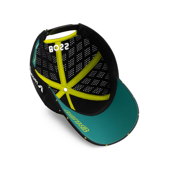 2025 Aston Martin Aramco F1 Mens Stroll Team Baseball Cap black