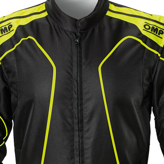 Mono de karting infantil OMP KS-3X Art negro/amarillo (FIA)