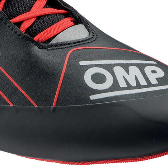 OMP KS-2X Kids Racing Shoes Black/Red (FIA)