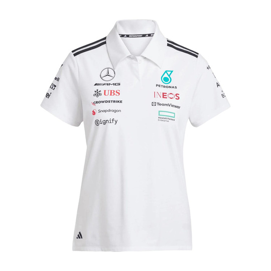 Polo Team mujer Mercedes AMG F1 blanco