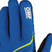 Gants OMP Tecnica bleu marine/jaunes (FIA)