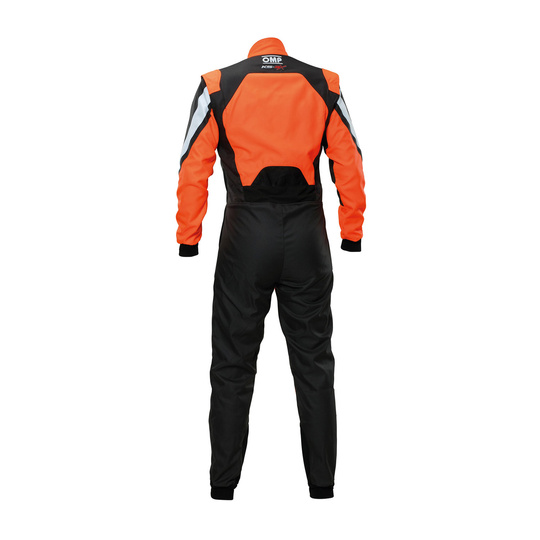 OMP KS-3X Kids Karting Suit Black/Orange (FIA)
