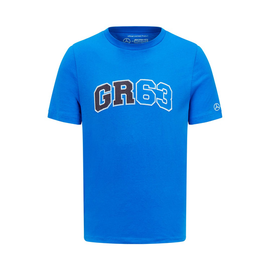 Camiseta Mercedes AMG F1 George Russell Logo azul