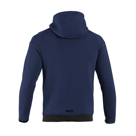 Sparco Italy Full Zip MY25 Mens Hooded Sweatshirt navy blue