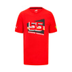  Ferrari Italy F1 Mens Sainz Driver T-shirt Red