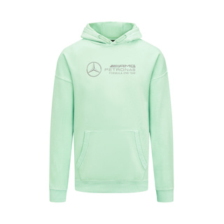 Men's Retro Hoodie Mint Mercedes AMG F1