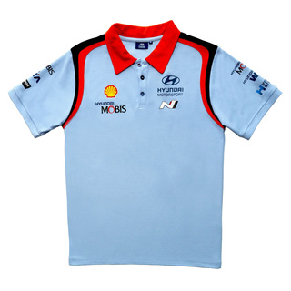 2025 Hyundai Motorsport Men's Polo Shirt Team WRC blue