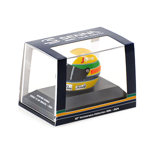 Casco en miniatura Ayrton Senna Collection 1:8