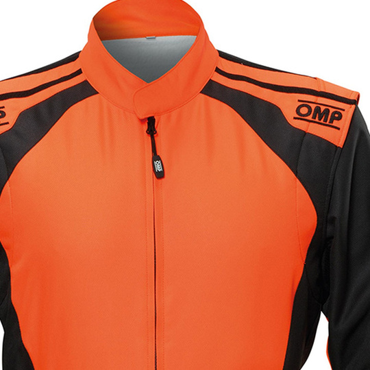 OMP KS-3X Kids Karting Suit Black/Orange (FIA)