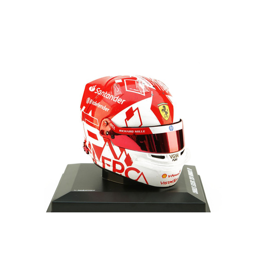 Casco en miniatura Scuderia Ferrari F1 Charles Leclerc 1:5 Monaco GP