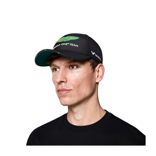 2025 Aston Martin Aramco F1 Mens Stroll Team Baseball Cap black