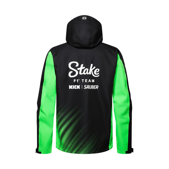 2025 Stake F1 Kick Sauber Hinwil Mens Team Rain Jacket