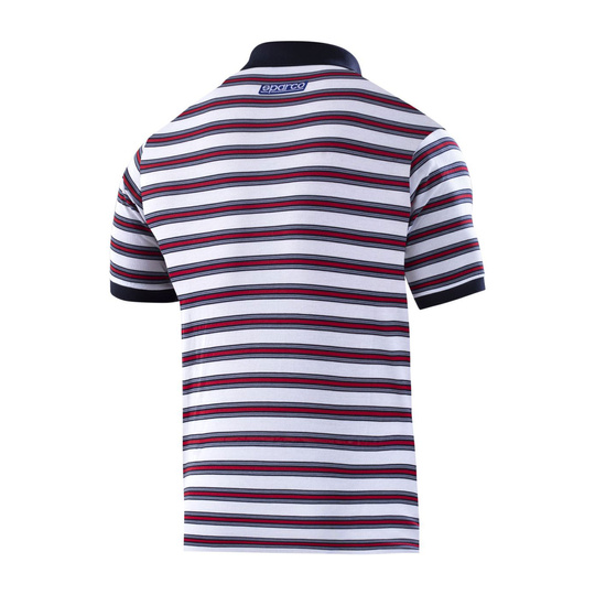 Polo Sparco Sportline Martini blanc