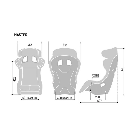 Asiento baquet Sparco Master Advanced (FIA)