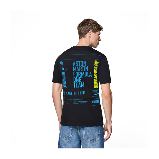 2025 Aston Martin Aramco F1 Mens Singapore GP T-Shirt