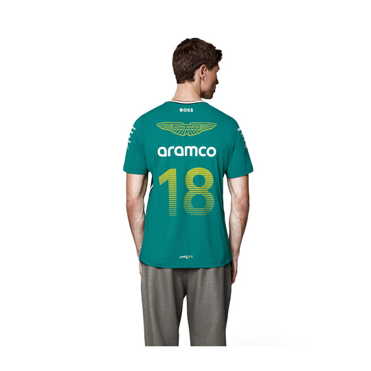 2025 Aston Martin Aramco F1 Mens Stroll Team T-Shirt