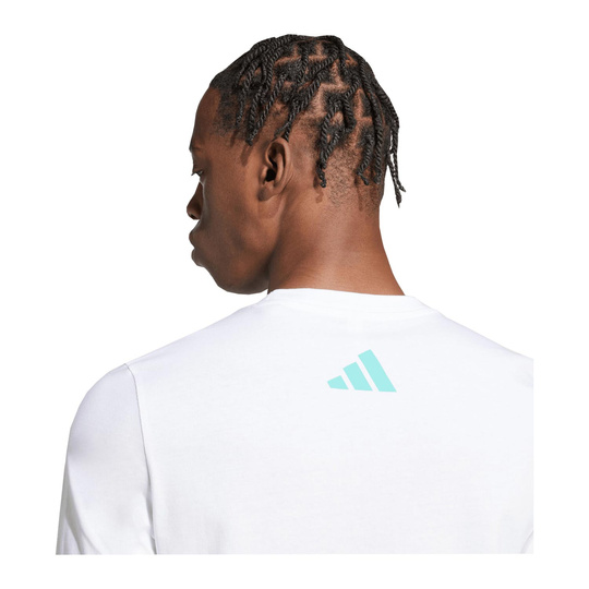 2025 Mercedes AMG Petronas F1 Mens Logo T-shirt white