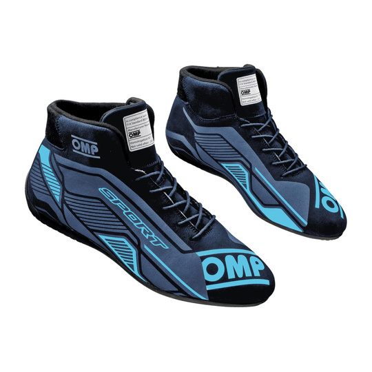 Botas OMP Sport MY22 negras/azules (FIA)
