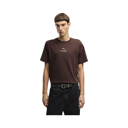 T-shirt McLaren F1 Small Logo 2026 marron