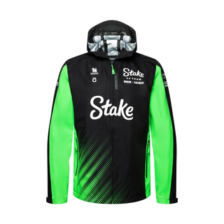 2025 Stake F1 Kick Sauber Hinwil Mens Team Rain Jacket