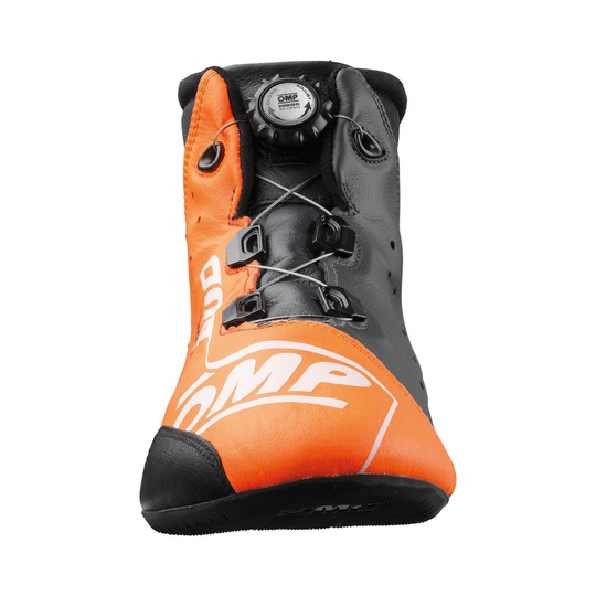 OMP One Evo X R Racing Shoes Orange/Black (FIA)