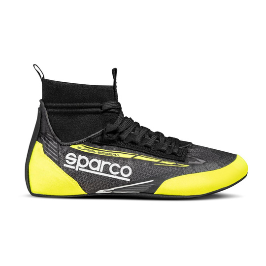 Botas Sparco Superleggera MY23 negras/amarillas (FIA)
