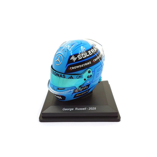 Casco de George Russell de la Mercedes AMG Petronas 2025, escala 1:5