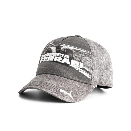 2025 Scuderia Ferrari F1 Graphic Gray Baseball Cap