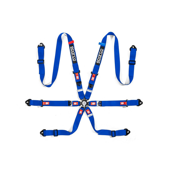 Sparco Italy COMPETITION H-2 PU Safety Belts blue (FIA)