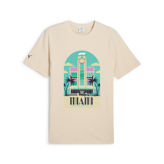 2025 Formula 1 Men's Miami GP T-shirt beige