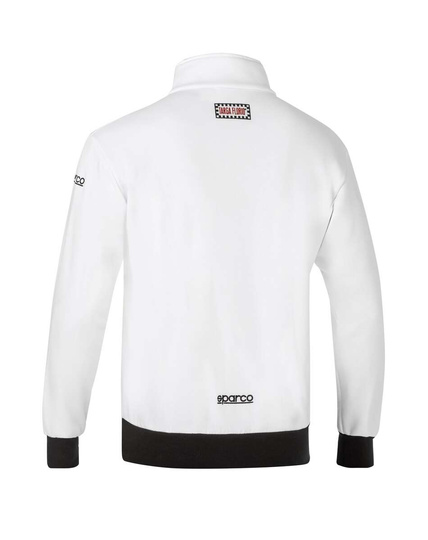 Sweat zippé Sparco Targa Florio #F2 blanc