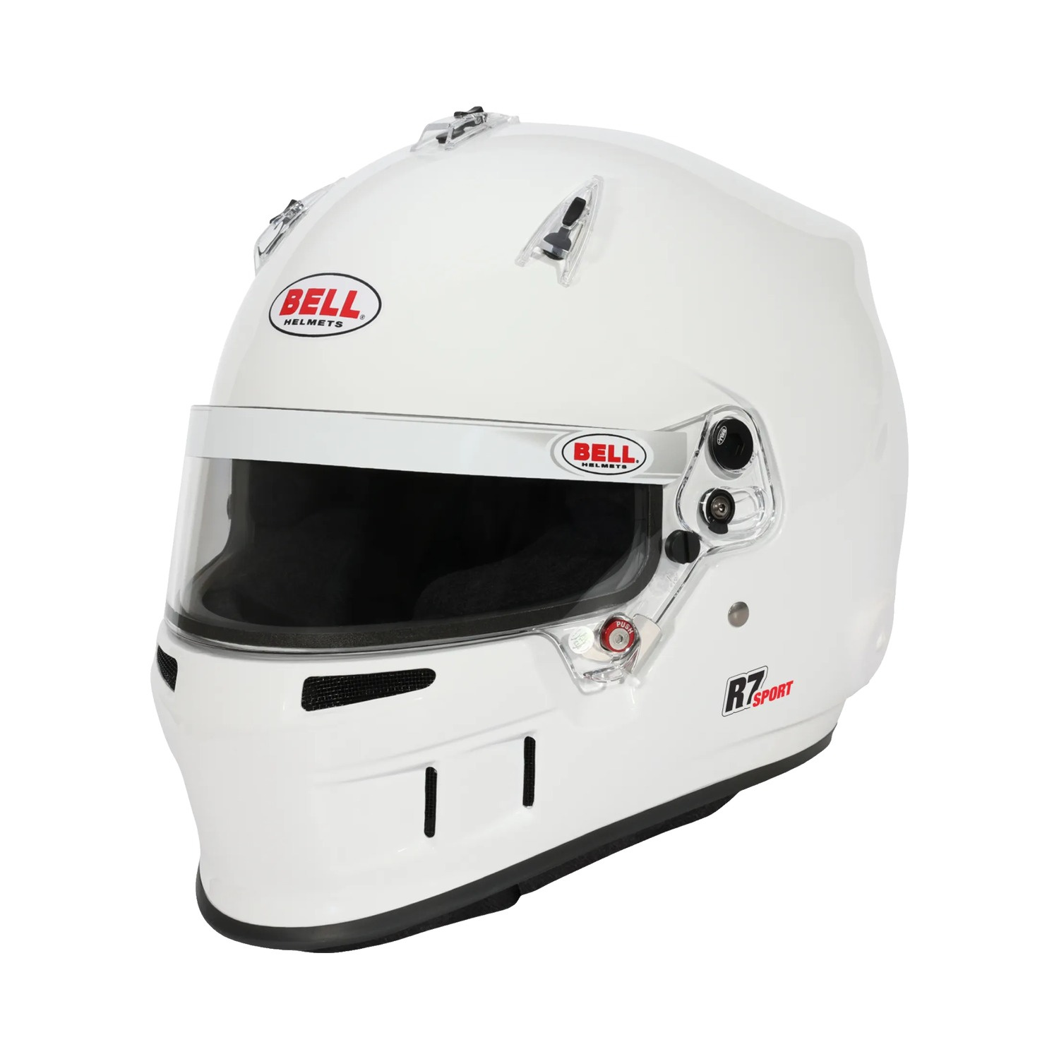 Bell R7 Sport Full-Face Helmet White FIA 8859-2024 HANS