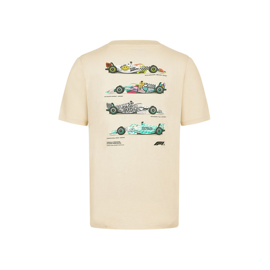2024 Formula 1 Men's Car Graphic Gray T-shirt