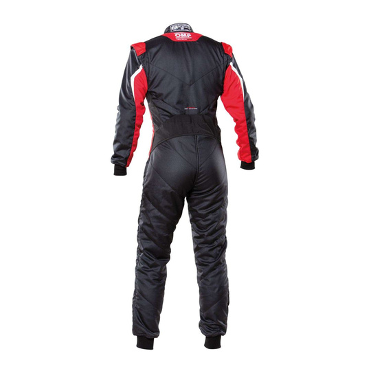 OMP Italy TECNICA EVO MY21 Racing Suit Black-Red (FIA homologation)
