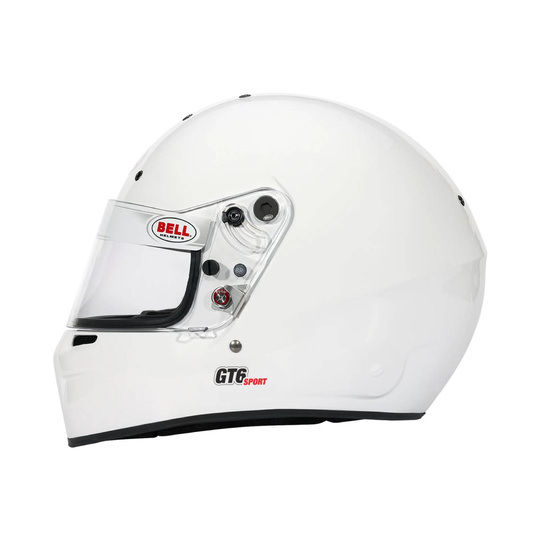 Bell Racing GT6 SPORT Full Face Helmet White (FIA)