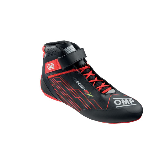 Chaussures enfant OMP KS-2X noires/rouges (FIA)