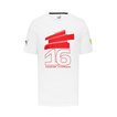 Ferrari F1 Mens Leclerc Driver T-shirt White