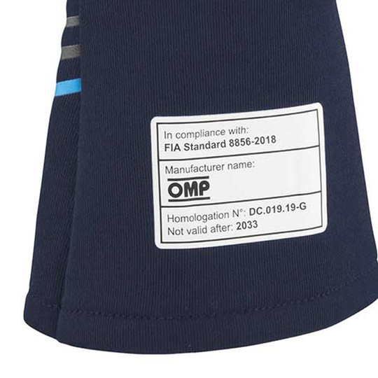 Guantes OMP Sport MY24 azul marino (FIA)