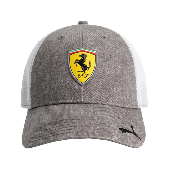 2025 Scuderia Ferrari F1 Men's Trucker Baseball Cap Grey