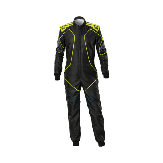 OMP KS-3X Art Karting Suit Black/Yellow (FIA)