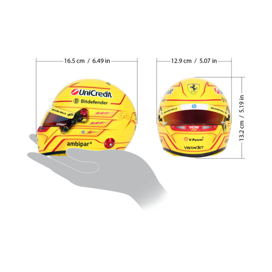 Casque miniature Scuderia Ferrari F1 Lewis Hamilton 1:2