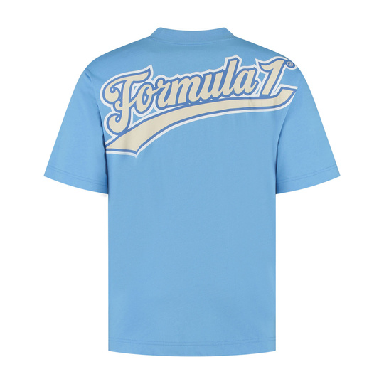 2025 Formula 1 Puma Men's Heritage Logo Blue T-shirt